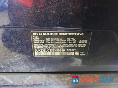 Zdjęcie 12 z 12 samochodu: 2025 BMW X5 XDRIVE40I VIN:5UX23EU03S9Y59989 - miniatura