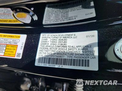 Zdjęcie 12 z 12 samochodu: 2026 HONDA ACCORD HYBRID SPORT VIN:1HGCY2F51TA008077 - miniatura