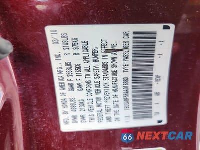Zdjęcie 13 z 13 samochodu: 2010 ACURA TL VIN:19UUA8F56AA016880 - miniatura