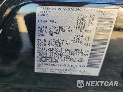 Zdjęcie 13 z 13 samochodu: 2020 NISSAN PATHFINDER SV VIN:5N1DR2BNXLC636550 - miniatura