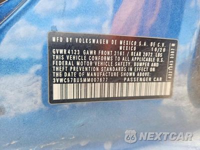 Zdjęcie 12 z 12 samochodu: 2021 VOLKSWAGEN JETTA S VIN:3VWC57BU5MM007677 - miniatura