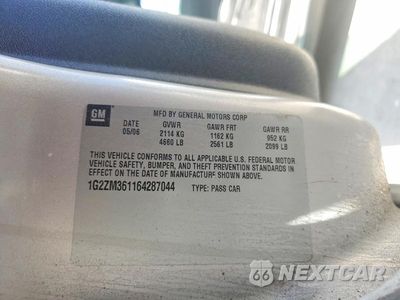 Zdjęcie 12 z 12 samochodu: 2006 PONTIAC G6 GTP VIN:1G2ZM361164287044 - miniatura