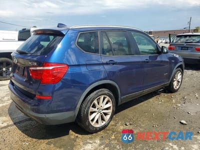 Trzecie zdjęcie samochodu z tyłu: 2016 BMW X3 XDRIVE28I VIN:5UXWX9C55G0D82779 - miniatura