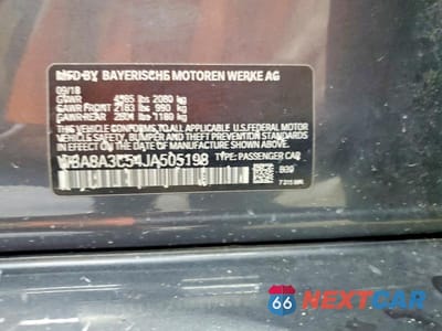 Zdjęcie 12 z 12 samochodu: 2018 BMW 320 XI VIN:WBA8A3C54JA505198 - miniatura