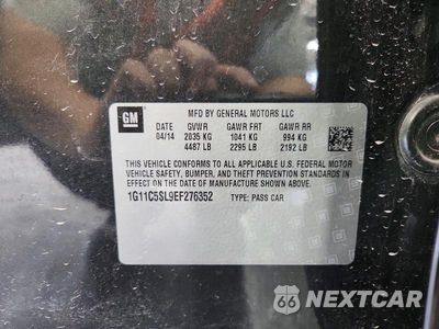 Zdjęcie 12 z 12 samochodu: 2014 CHEVROLET MALIBU 1LT VIN:1G11C5SL9EF276352 - miniatura
