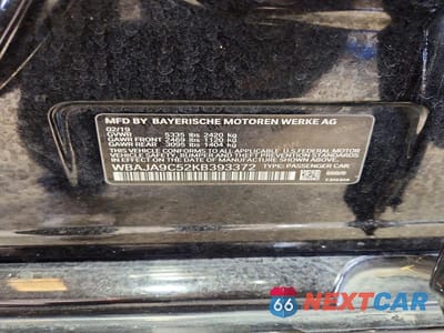 Zdjęcie 12 z 12 samochodu: 2019 BMW 530E VIN:WBAJA9C52KB393372 - miniatura