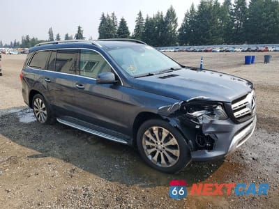 Czwarte zdjęcie samochodu z boku: 2017 MERCEDES-BENZ GLS 450 4MATIC VIN:4JGDF6EE1HA741881 - miniatura