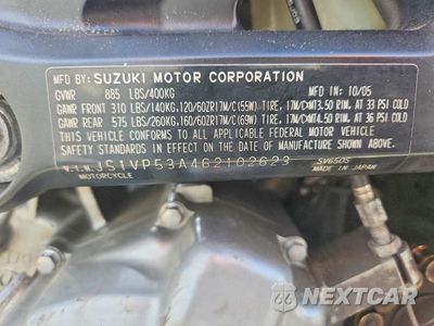 Zdjęcie 10 z 10 samochodu: 2006 SUZUKI SV650 VIN:JS1VP53A462102623 - miniatura