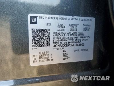 Zdjęcie 13 z 13 samochodu: 2021 CHEVROLET EQUINOX LT VIN:3GNAXKEV0ML344900 - miniatura