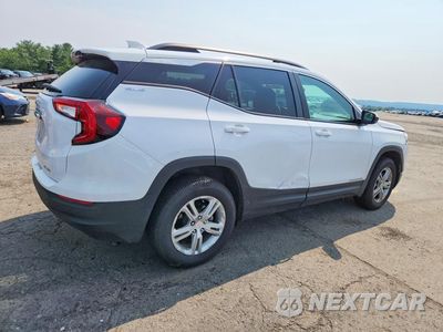 Trzecie zdjęcie samochodu z tyłu: 2022 GMC TERRAIN SLE VIN:3GKALTEVXNL299738 - miniatura