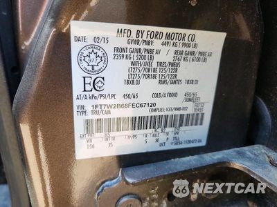 Zdjęcie 12 z 12 samochodu: 2015 FORD F250 SUPER DUTY VIN:1FT7W2B68FEC67120 - miniatura