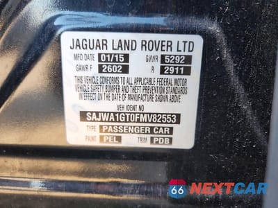 Zdjęcie 13 z 13 samochodu: 2015 JAGUAR XJ SUPERCHARGED VIN:SAJWA1GT0FMV82553 - miniatura