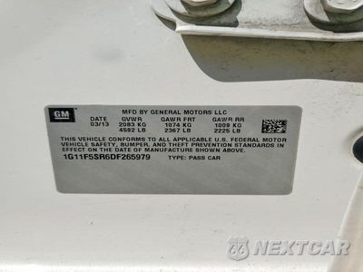 Zdjęcie 12 z 12 samochodu: 2013 CHEVROLET MALIBU 2LT VIN:1G11F5SR6DF265979 - miniatura