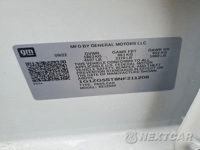 Zdjęcie 12 z 12 samochodu: 2022 CHEVROLET MALIBU RS VIN:1G1ZG5ST8NF211208 - miniatura