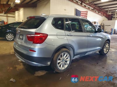 Trzecie zdjęcie samochodu z tyłu: 2013 BMW X3 XDRIVE28I VIN:5UXWX9C55D0A08801 - miniatura