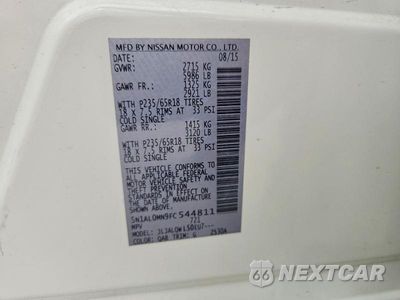 Zdjęcie 12 z 12 samochodu: 2015 INFINITI QX60 BASE VIN:5N1AL0MN9FC544811 - miniatura
