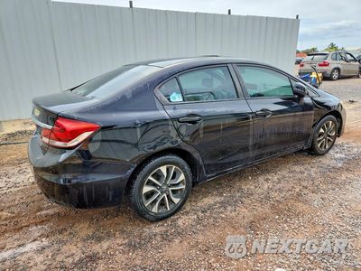 Trzecie zdjęcie samochodu z tyłu: 2013 HONDA CIVIC EX VIN:2HGFB2F81DH532020 - miniatura