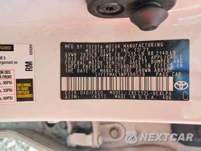 Zdjęcie 12 z 12 samochodu: 2022 TOYOTA COROLLA LE VIN:5YFEPMAE1NP300579 - miniatura