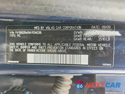 Zdjęcie 13 z 13 samochodu: 2010 VOLVO V70 3.2 VIN:YV1982BW9A1134038 - miniatura