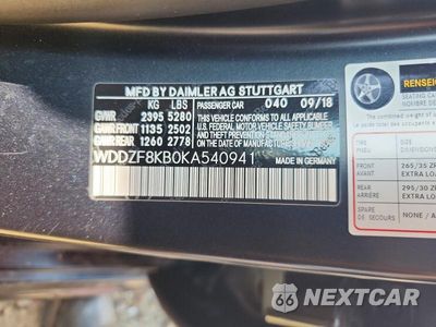 Zdjęcie 12 z 12 samochodu: 2018 MERCEDES-BENZ E 63 AMG-S VIN:WDDZF8KB8JA229580 - miniatura