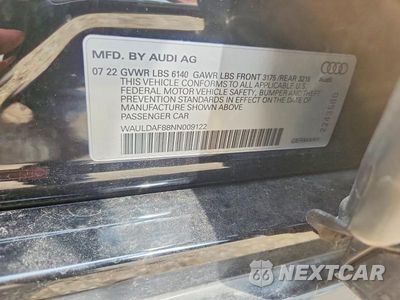 Zdjęcie 12 z 12 samochodu: 2022 AUDI A8 L VIN:WAULDAF88NN009122 - miniatura