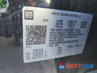 Zdjęcie 13 z 13 samochodu: 2026 CHEVROLET TAHOE K1500 Z71 VIN:1GNS6PKD5TR142738 - miniatura