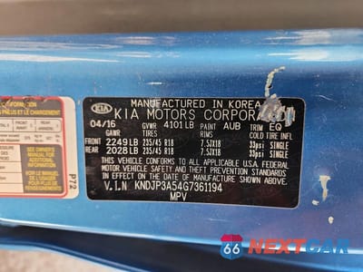 Zdjęcie 12 z 12 samochodu: 2016 KIA SOUL + VIN:KNDJP3A54G7361194 - miniatura