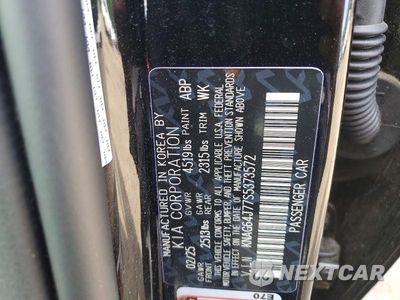 Zdjęcie 12 z 12 samochodu: 2025 KIA K5 GT LINE VIN:KNAG64J77S5373572 - miniatura