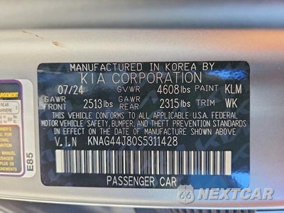 Zdjęcie 12 z 12 samochodu: 2025 KIA K5 GT VIN:KNAG44J80S5311428 - miniatura