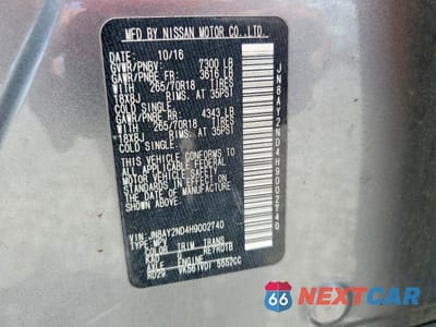 Zdjęcie 13 z 13 samochodu: 2017 NISSAN ARMADA SV VIN:JN8AY2ND4H9002740 - miniatura