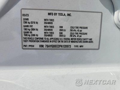 Zdjęcie 13 z 13 samochodu: 2023 TESLA MODEL Y VIN:7SAYGDEE2PA128973 - miniatura