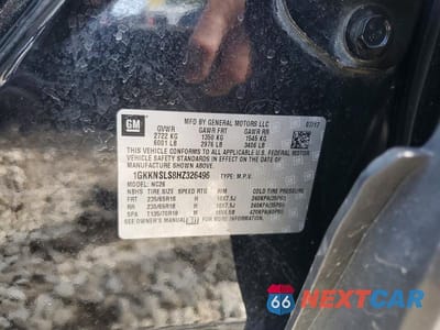 Zdjęcie 13 z 13 samochodu: 2017 GMC ACADIA SLE VIN:1GKKNSLS8HZ326496 - miniatura