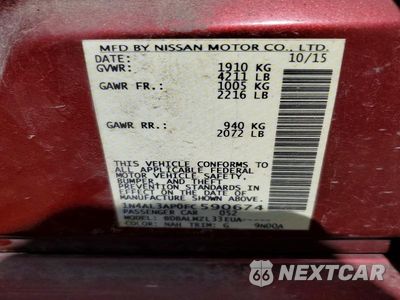 Zdjęcie 12 z 12 samochodu: 2015 NISSAN ALTIMA 2.5 SV VIN:1N4AL3AP0FC590674 - miniatura