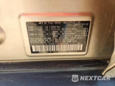 Zdjęcie 12 z 12 samochodu: 2014 SUBARU OUTBACK 2.5I VIN:4S4BRCAC8E3215295 - miniatura