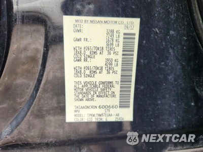Zdjęcie 13 z 13 samochodu: 2013 NISSAN ARMADA SV VIN:5N1AA0NC4DN600660 - miniatura