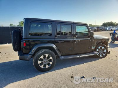 Trzecie zdjęcie samochodu z tyłu: 2018 JEEP WRANGLER UNLIMITED SAHARA VIN:1C4HJXEG1JW121827 - miniatura