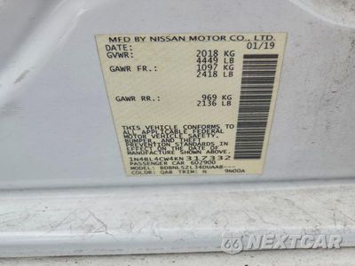 Zdjęcie 12 z 12 samochodu: 2019 NISSAN ALTIMA SR VIN:1N4BL4CW4KN317332 - miniatura
