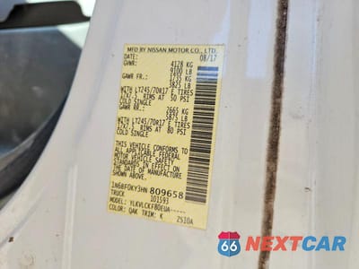 Zdjęcie 13 z 13 samochodu: 2017 NISSAN NV 2500 HD S VIN:1N6BF0KY3HN809658 - miniatura
