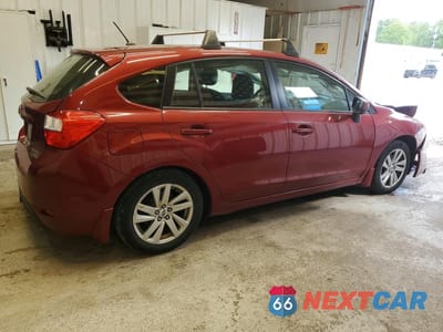 Trzecie zdjęcie samochodu z tyłu: 2015 SUBARU IMPREZA PREMIUM VIN:JF1GPAC66F8202065 - miniatura