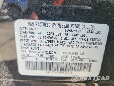 Zdjęcie 12 z 12 samochodu: 2015 INFINITI Q40 BASE VIN:JN1CV6AR7FM522076 - miniatura