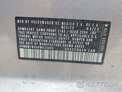 Zdjęcie 12 z 12 samochodu: 2023 VOLKSWAGEN JETTA SPORT VIN:3VWBM7BU5PM024465 - miniatura