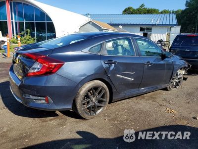 Trzecie zdjęcie samochodu z tyłu: 2020 HONDA CIVIC LX VIN:2HGFC2F67LH582396 - miniatura