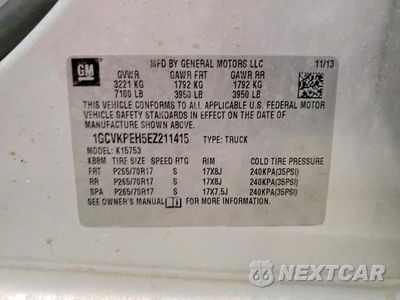 Zdjęcie 12 z 12 samochodu: 2014 CHEVROLET SILVERADO K1500 VIN:1GCVKPEH5EZ211415 - miniatura