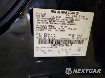 Zdjęcie 12 z 12 samochodu: 2020 FORD ECOSPORT SE VIN:MAJ3S2GE5LC385648 - miniatura