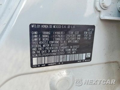 Zdjęcie 12 z 12 samochodu: 2022 HONDA HR-V LX VIN:3CZRU6H30NM702802 - miniatura