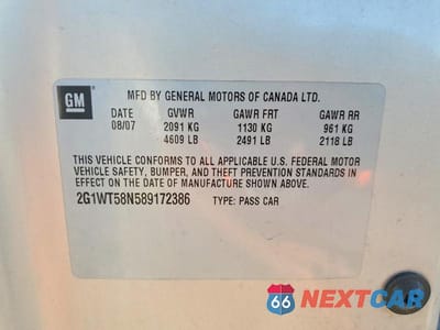 Zdjęcie 12 z 12 samochodu: 2008 CHEVROLET IMPALA LT VIN:2G1WT58N589172386 - miniatura