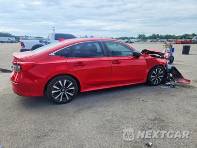 Trzecie zdjęcie samochodu z tyłu: 2022 HONDA CIVIC EX VIN:2HGFE1F70NH324852 - miniatura