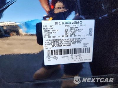 Zdjęcie 13 z 13 samochodu: 2019 LINCOLN NAUTILUS VIN:2LMPJ8J92KBL40615 - miniatura