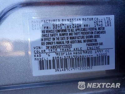Zdjęcie 12 z 12 samochodu: 2026 NISSAN SENTRA SV VIN:3N1AB9CV9TY235522 - miniatura