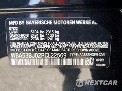 Zdjęcie 12 z 12 samochodu: 2023 BMW 540 I VIN:WBA53BJ02PCL22569 - miniatura